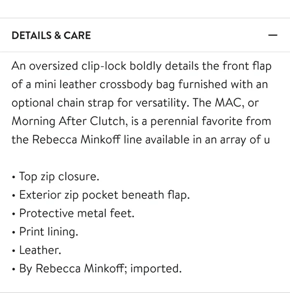 Rebecca Minkoff Crossbody Mini Mac - Picture 8 of 8